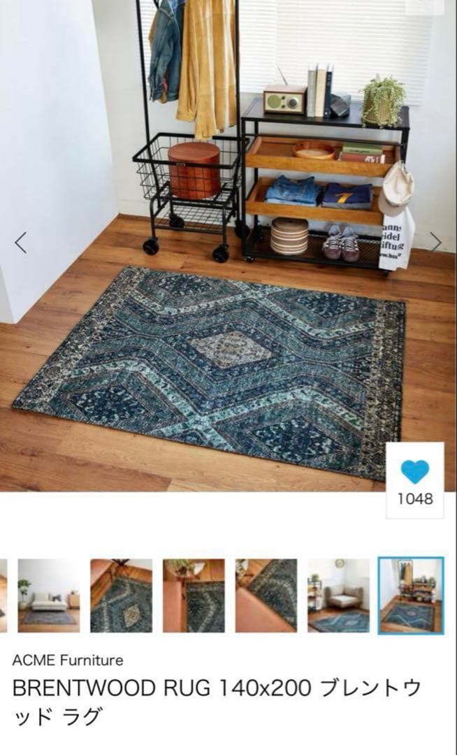 ラグ・カーペット ACME FURNITURE BRENTWOOD RUG 140x200