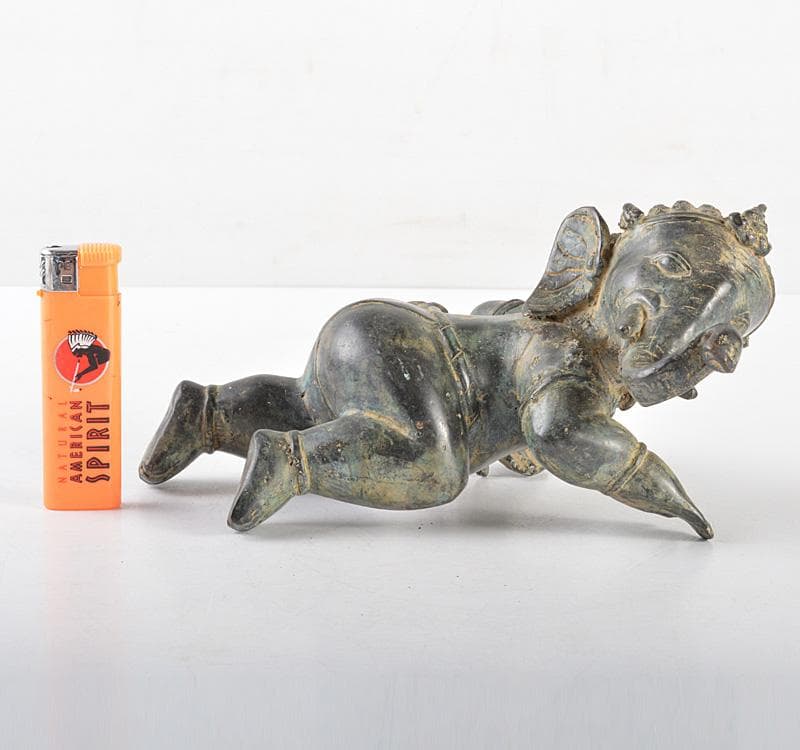 仏教美術 古銅青銅 ガネーシャ象神 仏像 V R5116 - メルカリ