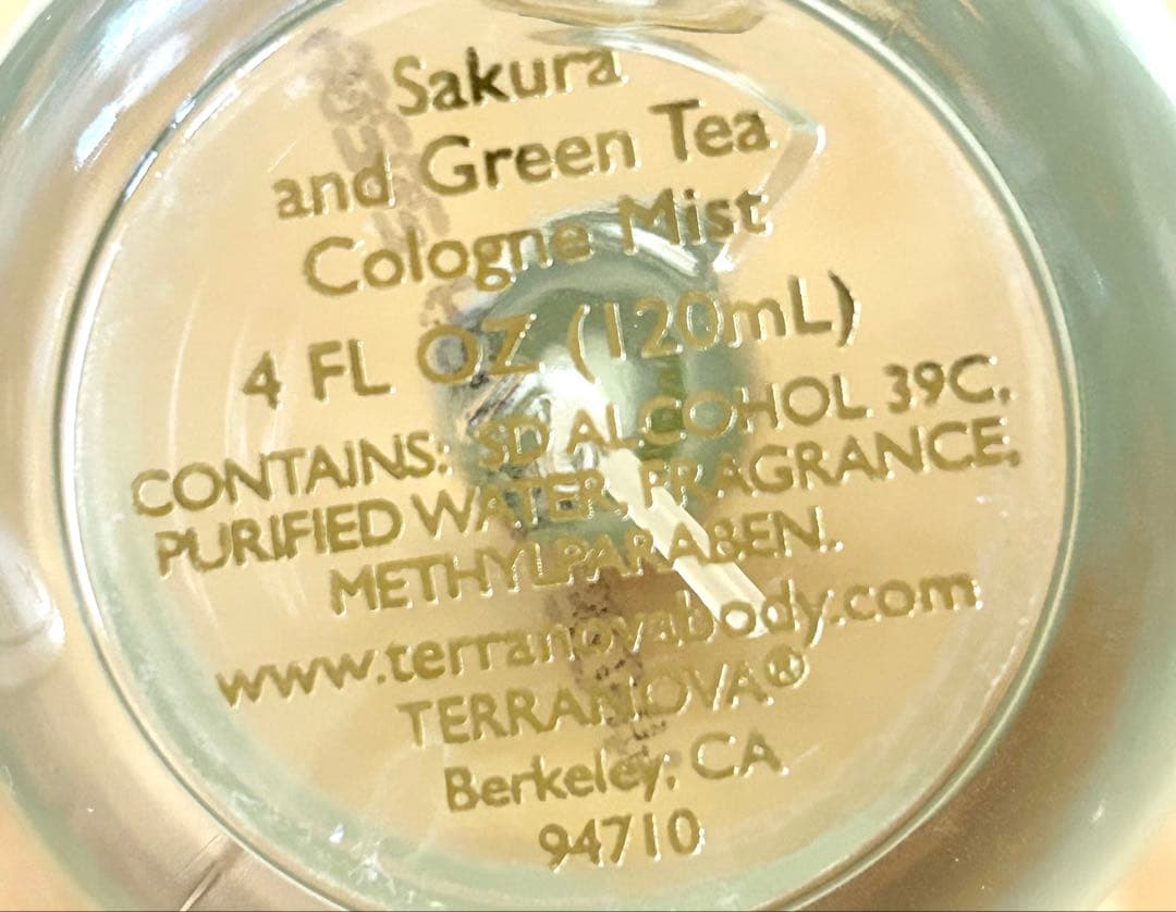 テラノバ サクラ＆グリーンティ EDC120ml 稀少 入手困難Hawaii