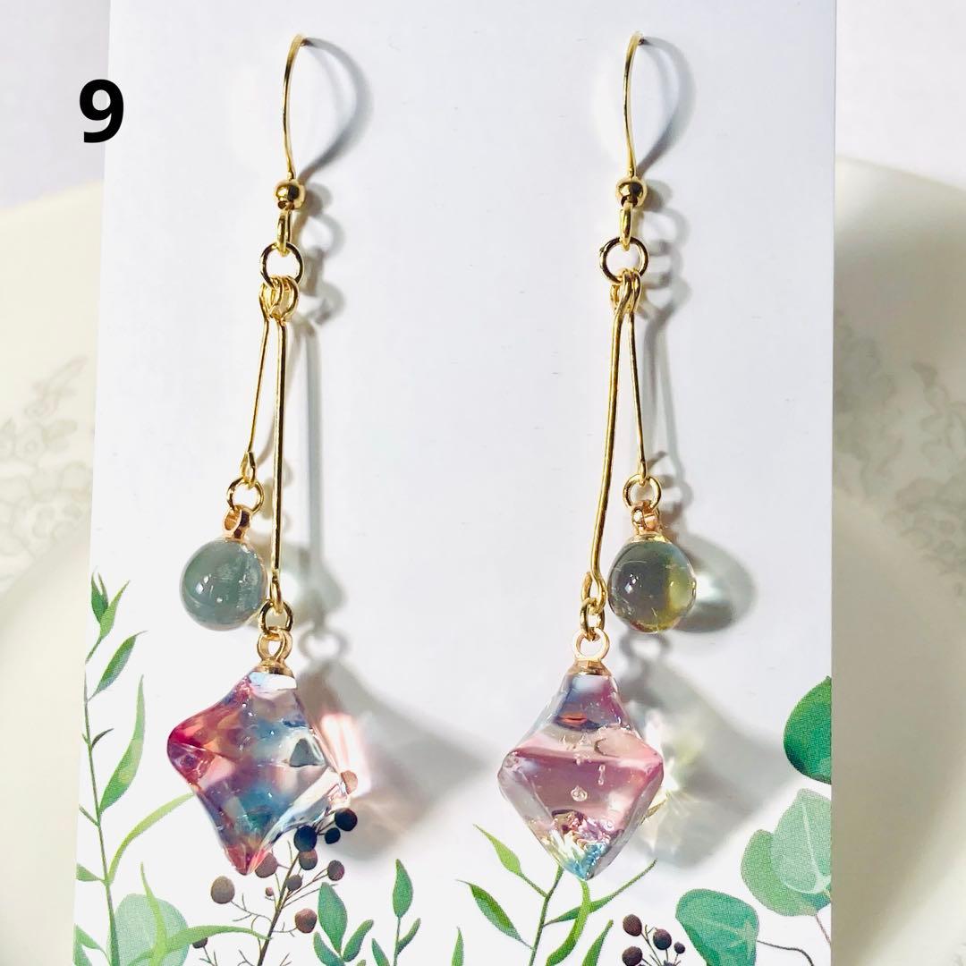 青山葵専用　鉱石ピアス19点