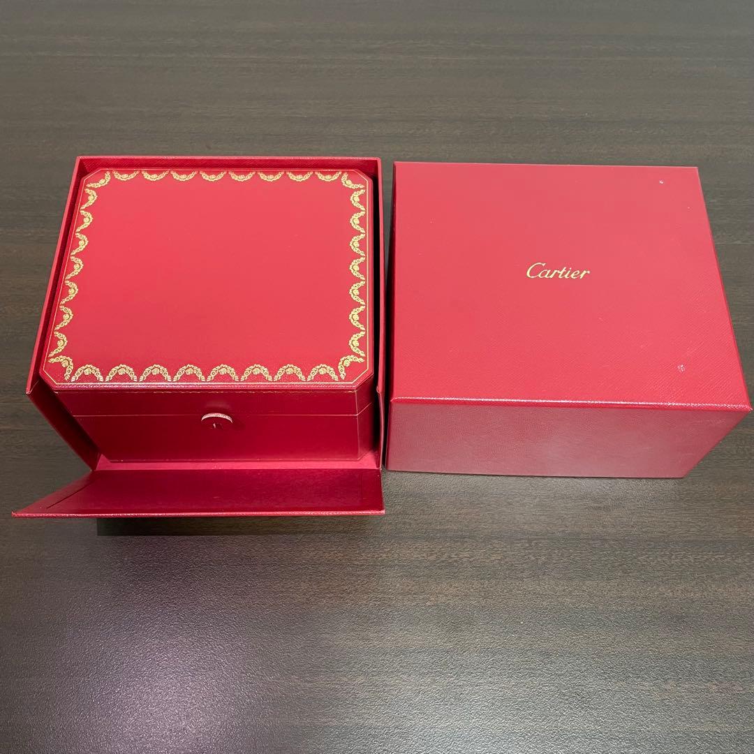 Cartier カルティエ レザー製時計ケース ボックスレッド