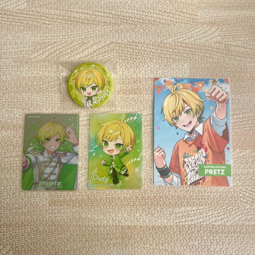アンプタックカラーズ ぷりっつ 缶バッジ カード ブロマイド - メルカリ