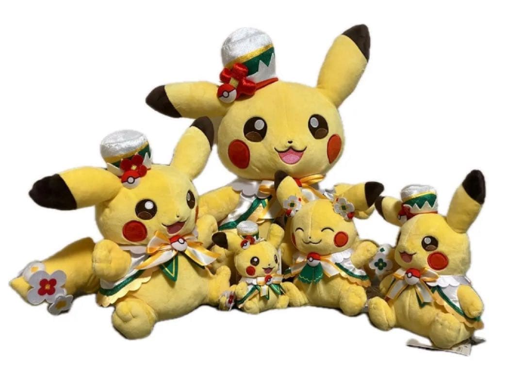 【日本限定】ポケパーク ピカチュウ コンプリート ぬいぐるみ 5点