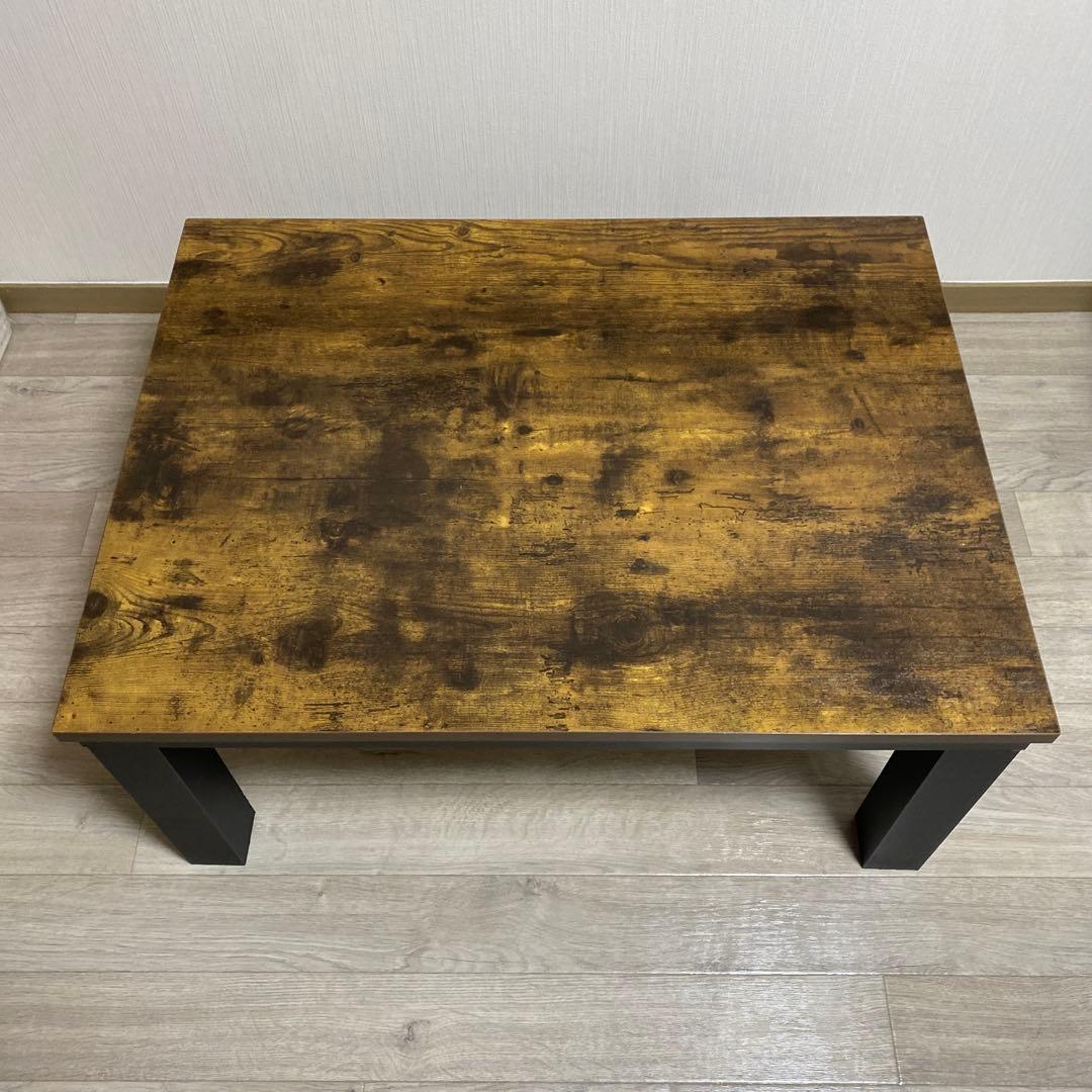 ダークブラウン木製こたつ