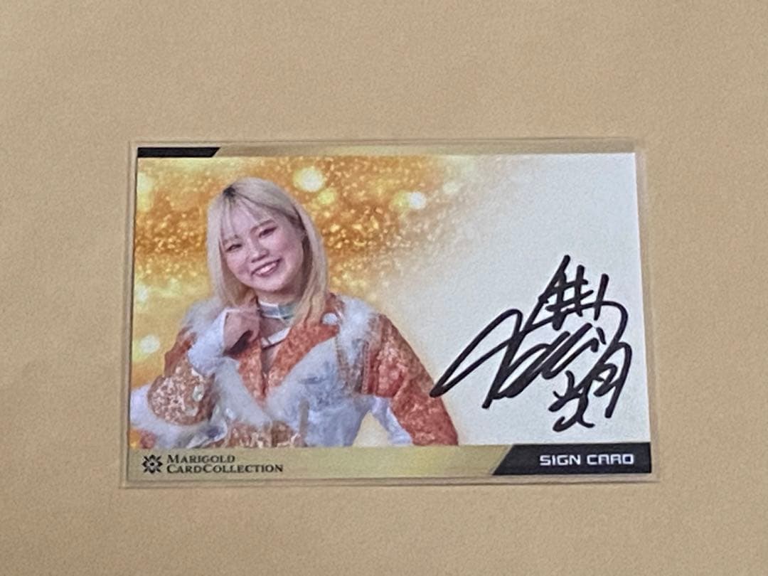 ビクトリア弓月 マリーゴールド 直筆サイン入りカード 会場限定MARIGOLD