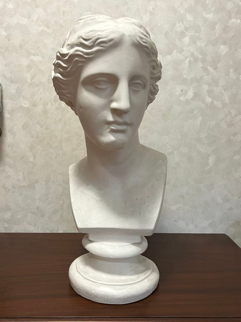 ミロのヴィーナス 石膏像 胸像 高さ約62cm 台座付 デッサン用 美術教材