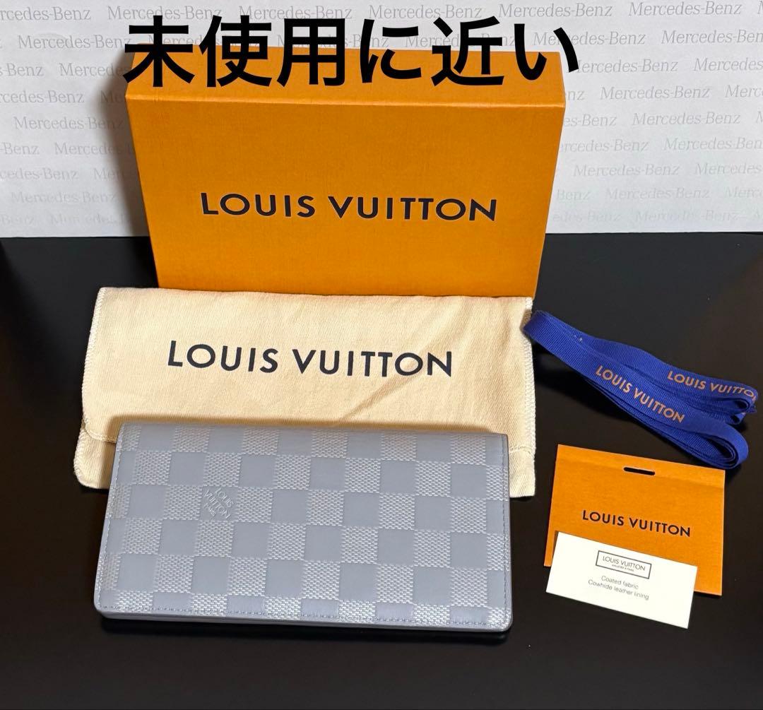 【美品】ルイヴィトン ダミエ アンフィニレザー 長財布