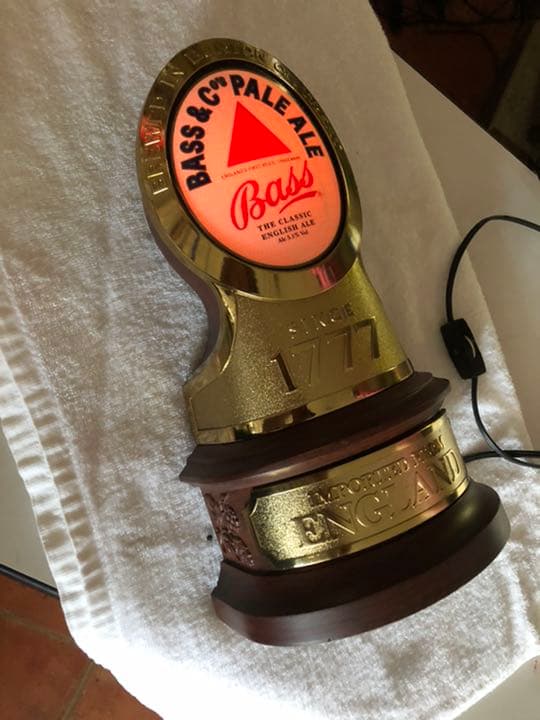 BASS 販促非売品 珍品 電飾照明ランプ テーブルランプ