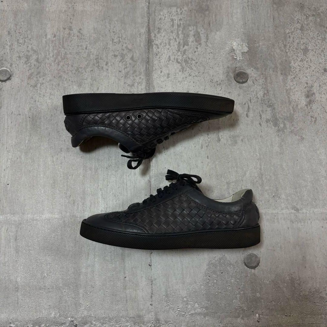 靴 00s archive Bottega Veneta leather shoes Bottega Veneta Tire Lace Up Leather Shoes Black Men's