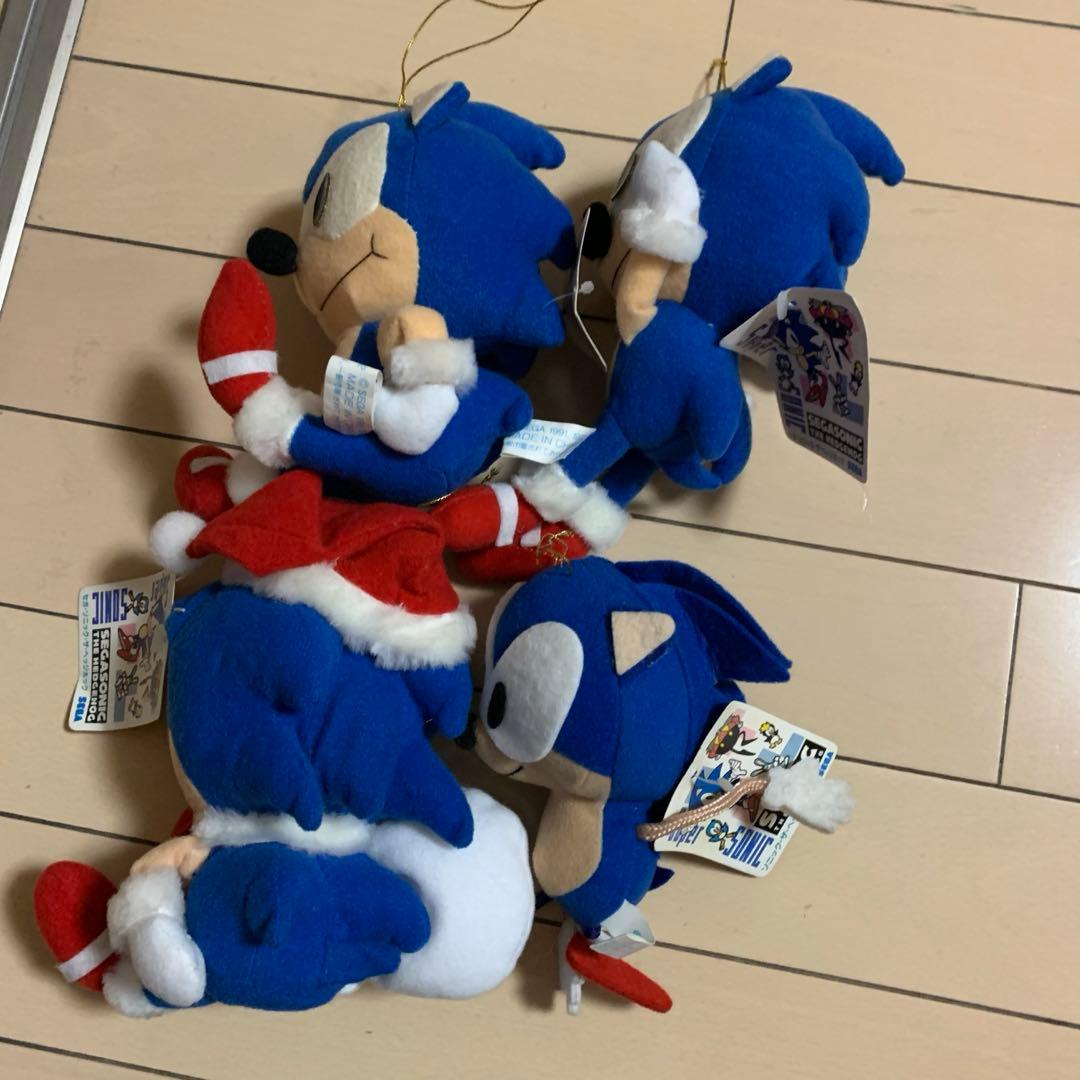 1991年SEGA ソニック・ザ・ヘッジホッグ ぬいぐるみ 4個セット - メルカリ