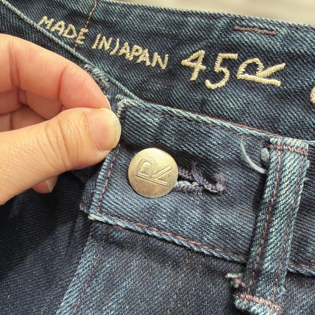 希少】45R おこめデニムの納戸納戸シャルロット インディゴ サイズ1