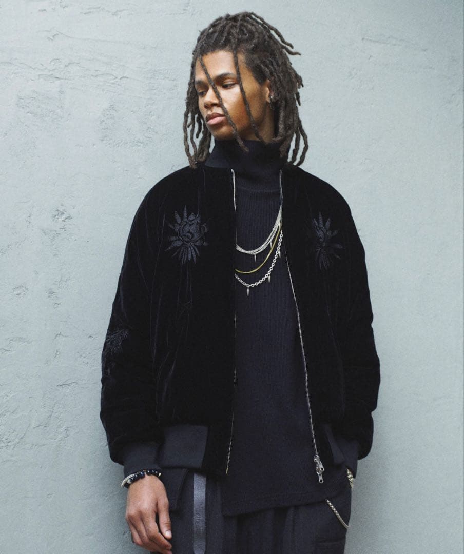 TAION×SYTE リバーシブル スカジャン ブラック サイズ2