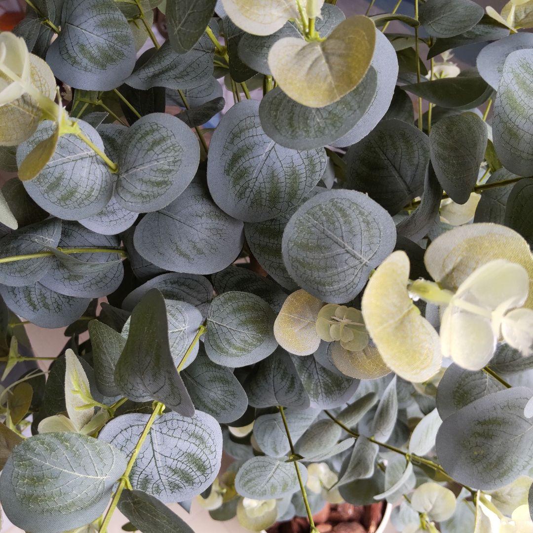 ユーカリの木130cm タイプ！銀丸葉 ！ 大型フェイクプランツ！ 未使用