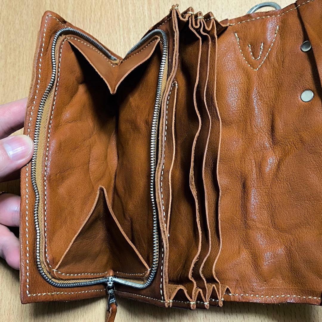 廃盤品 シンパシーオブソウル アナック ウォレット ブラウン 長財布