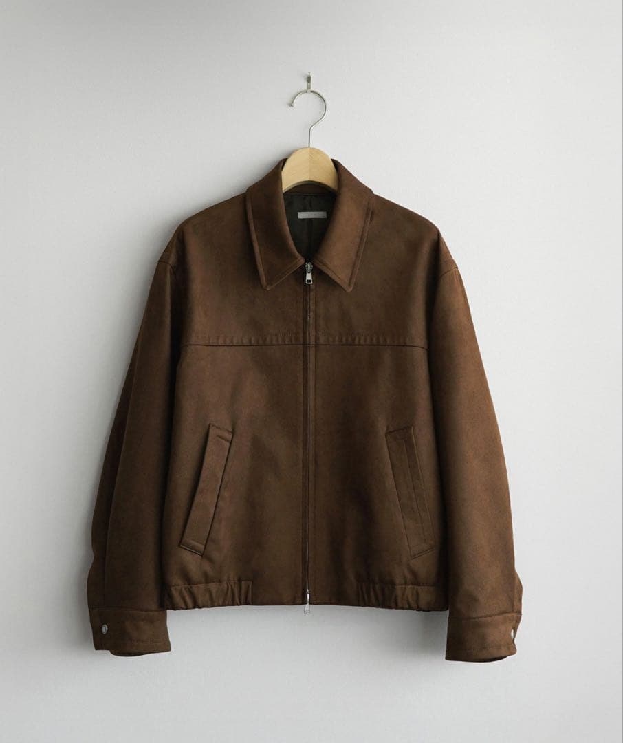 ジャケット・アウター wym GRAIN FAUX SUEDE ZIP BLOUSON