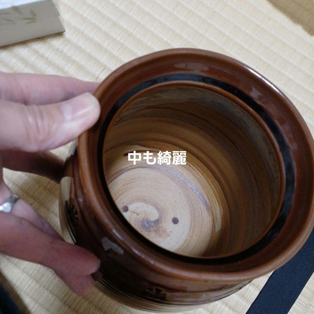 専用 色紙掛+季節の色紙、波兎蓋置一双、瀬戸水指、大津