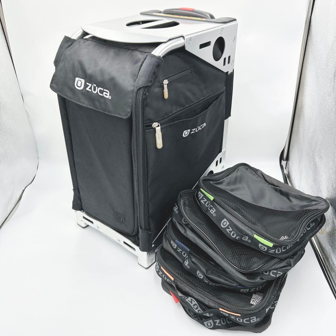 【超人気】ZÜCA ズーカ ブラック 座れる キャリーケース 収納多数