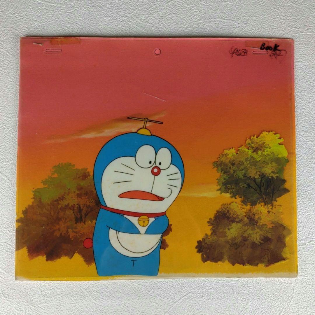 ヴィンテージ】 ドラえもん セル画 タケコプター 背景画付き - メルカリ