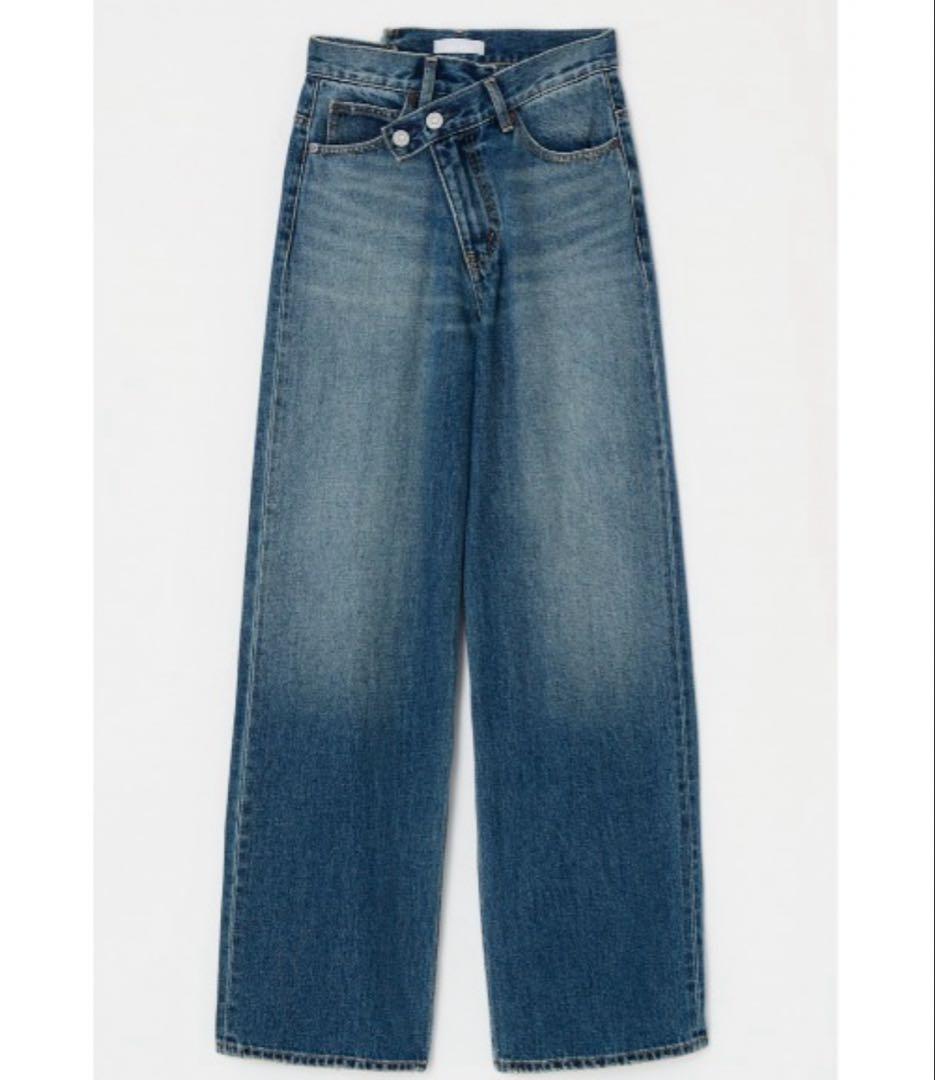 moussy CROSS WAIST WIDE STRAIGHT Sサイズ CROSS WAIST WIDE STRAIGHT(S) / クロスウエストワイドストレート