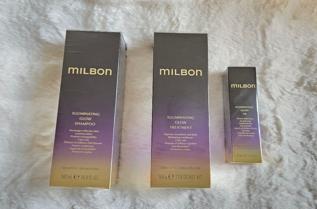 ミルボンイルミネイティング グロー シャンプー・トリートメント　３点セット