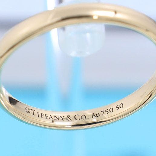 ティファニー TIFFANY K18PG 15号 ウエディングバンドリング 良品