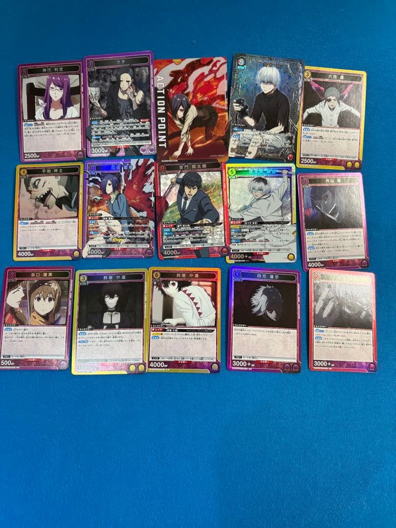 東京喰種 UNION ARENA APカード 霧嶋董香　佐々木　金木　ウタ