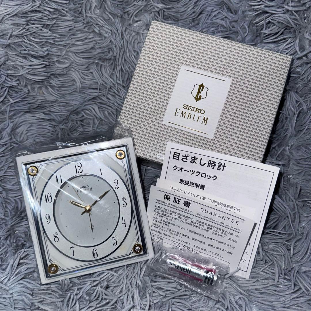 SEIKO 時計 エンブレム EMBLEM HR592W 目覚まし時計 セイコー HR592W | セイコー クロックオンラインストア