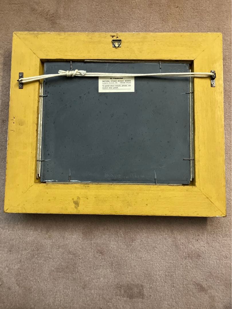 イタリア製 モザイク画 C. Vannini 直筆サイン入り 真作 - メルカリ