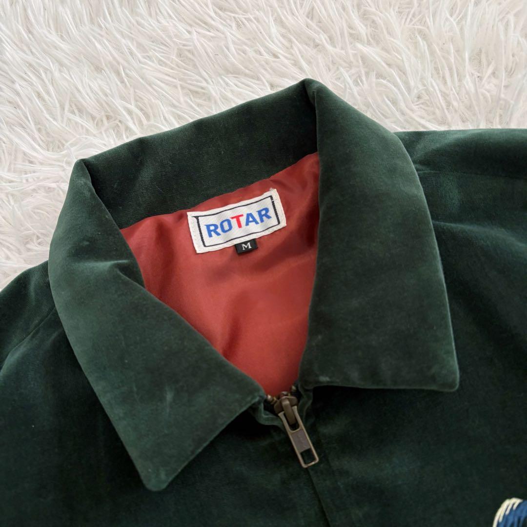 美品 ROTAR スーベニアジャケット 別珍 ベロア 龍 グリーン M - メルカリ