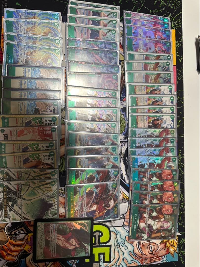 ワンピースカード　緑ミホーク　デッキ　パラレル