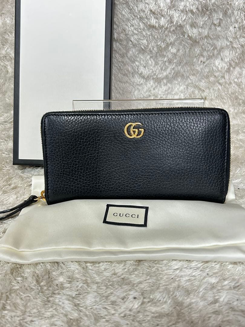 GUCCIグッチ メンズ レディース長財布 ラウンドファスナー