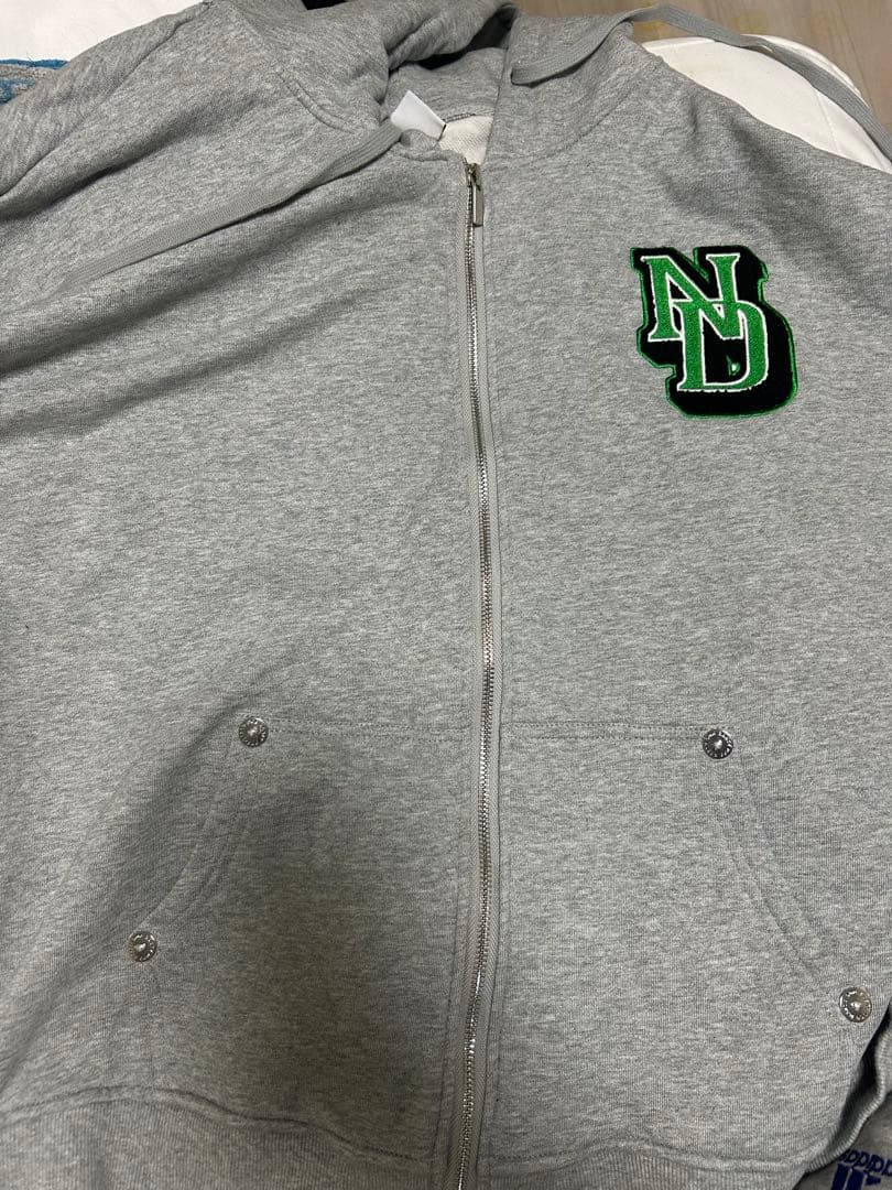 NASTYDOG Zip Hoodie フード付きパーカー サイズ2 グレー