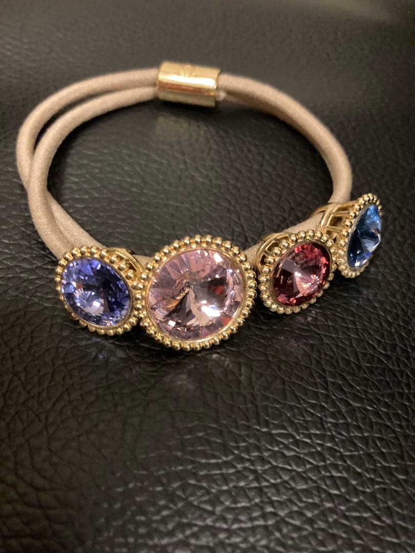 【未使用】コンプレックスビズ Complex Biz ストーン ヘアゴム ベース用ロゴポニー 4本セット （ヘアゴム・シュシュ）｜Complex Biz