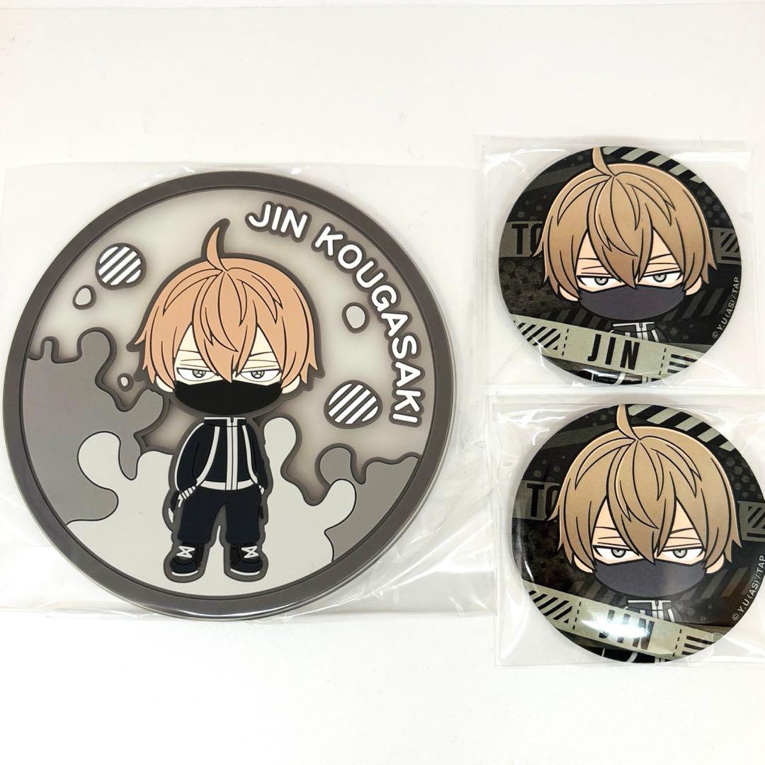 桃源暗鬼 ミニキャラver. 皇后崎迅 缶バッジ クリアラバーコースター 2