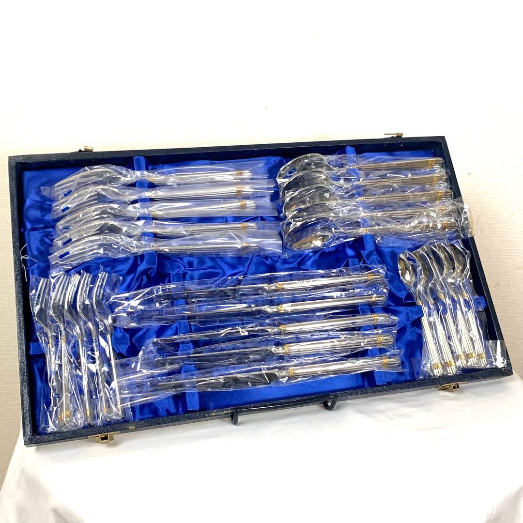 【未使用】Martian カトラリーセット　２５本　PATRA 蓋なし　金彩