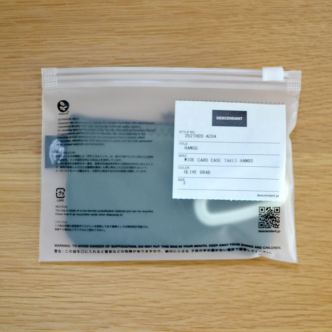 【DESCENDANT】HANGG WIDE CARD CASE