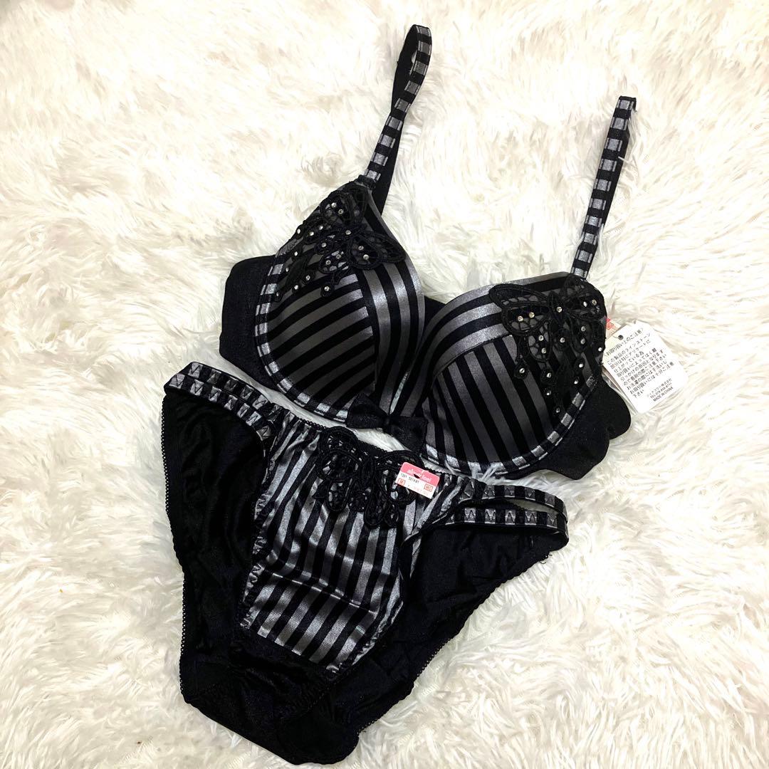 エメフィール♡aimerfeel ストライプ ブラショーツセットC65M 激レア