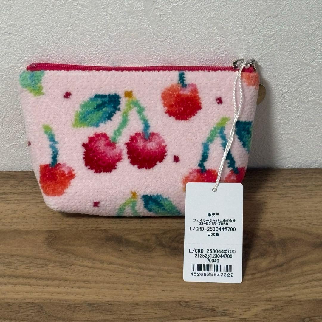 完売品】FEILER フェイラー チェリードット 舟型ポーチS （WEB限定