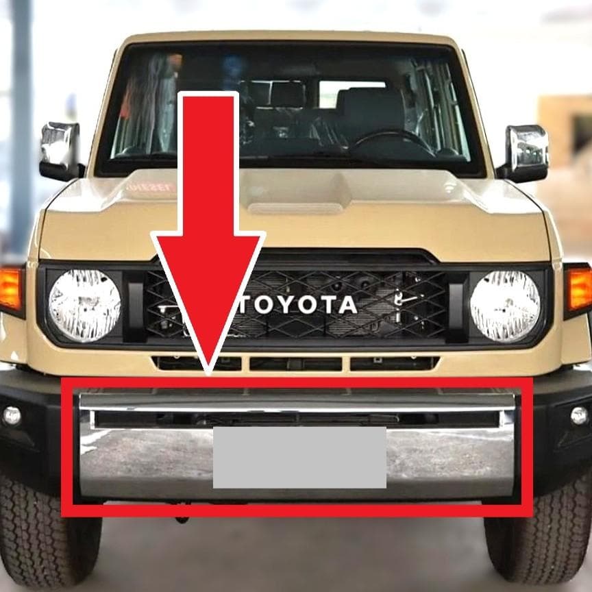 輸出版 トヨタ純正 再再販 ランクル 70 バンパー メッキ カバー GDJ76