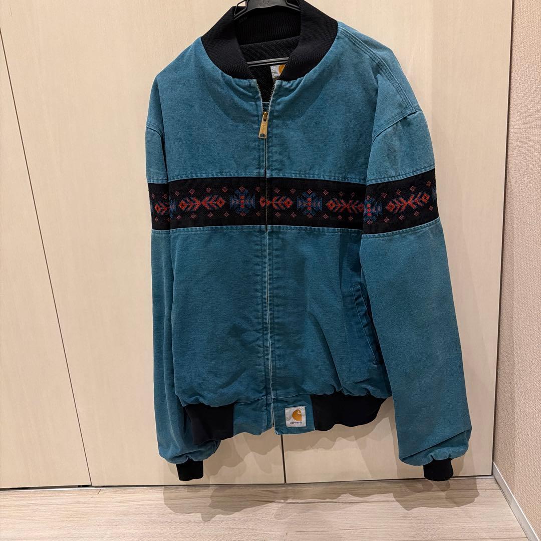 90s carhartt santafe jacket ネイティブ柄