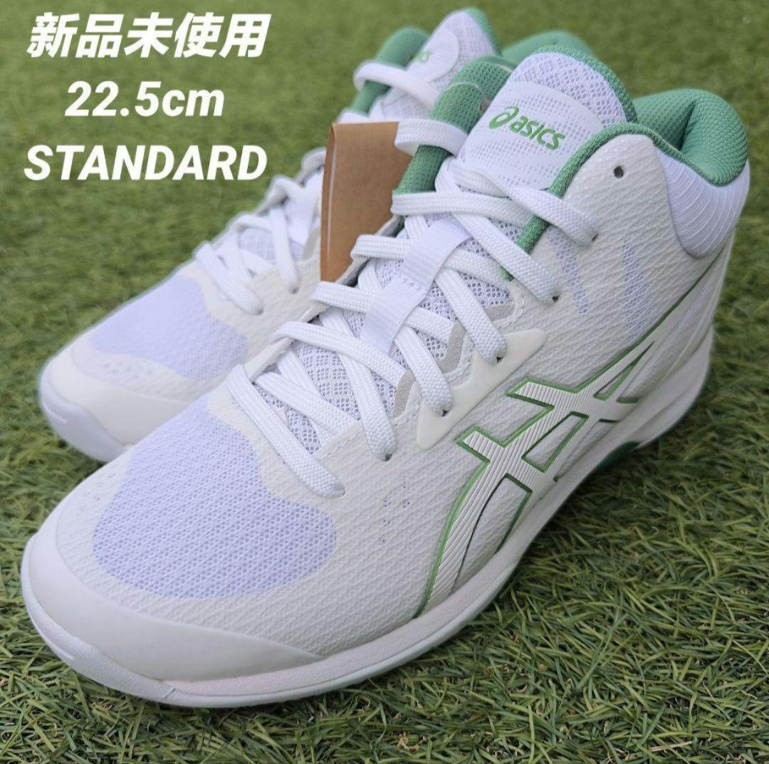 asics バスケットボールシューズ ホワイト/グリーン22.5cm