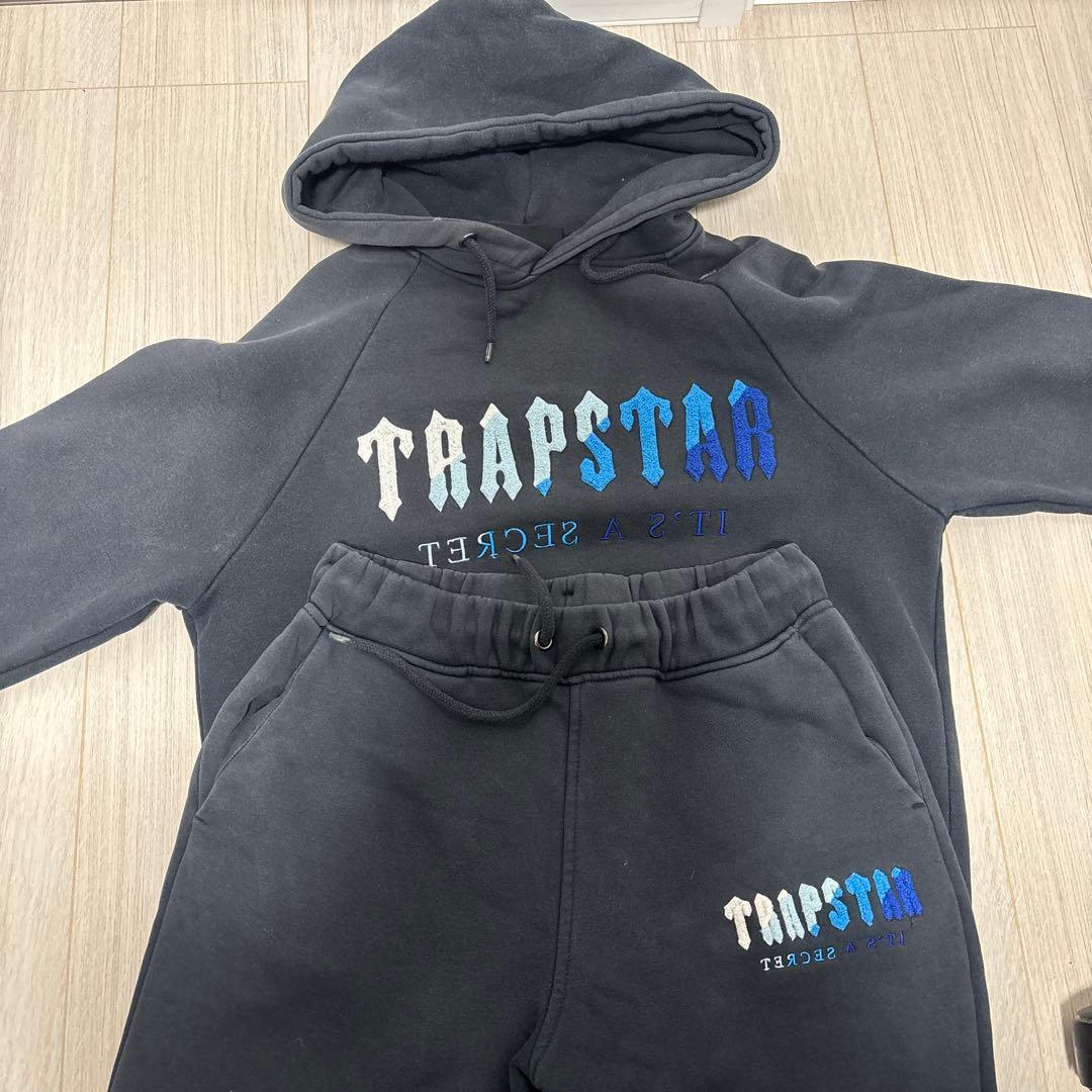 TRAPSTAR フード付きスウェット Mサイズ ブラック Trapstar Black Hoodie Big Logo Size M | eBay