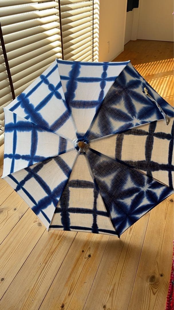 雪花絞りリメイク日傘
