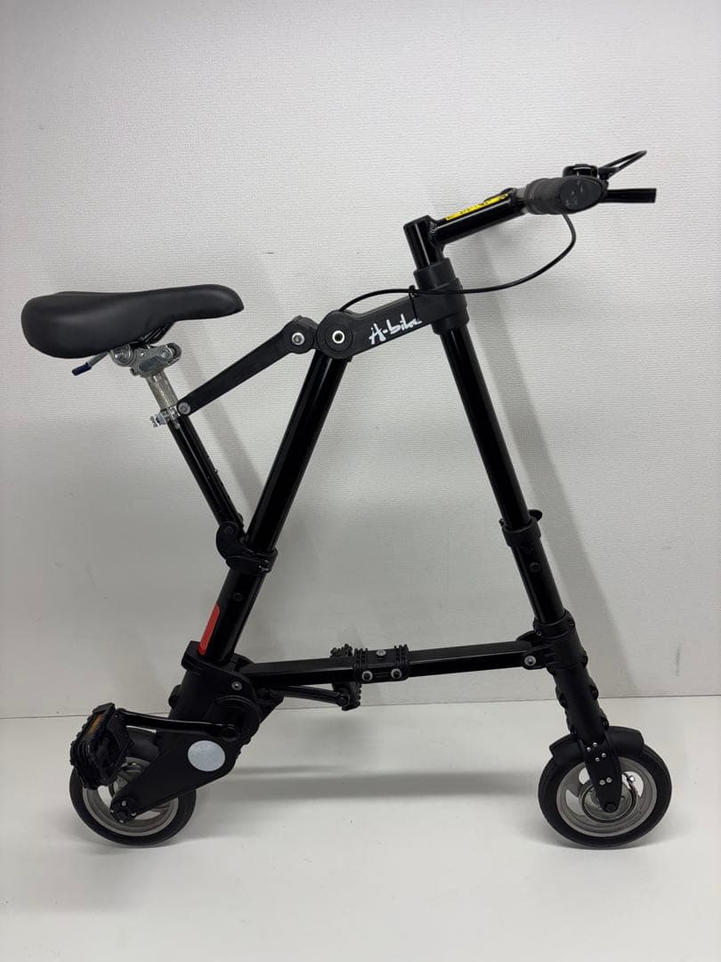 A-bike 折りたたみ自転車 A型 bike ブラック 10インチ 超小型A型bike 折りたたみ自転車 スポーツ アウトドア 駅通い
