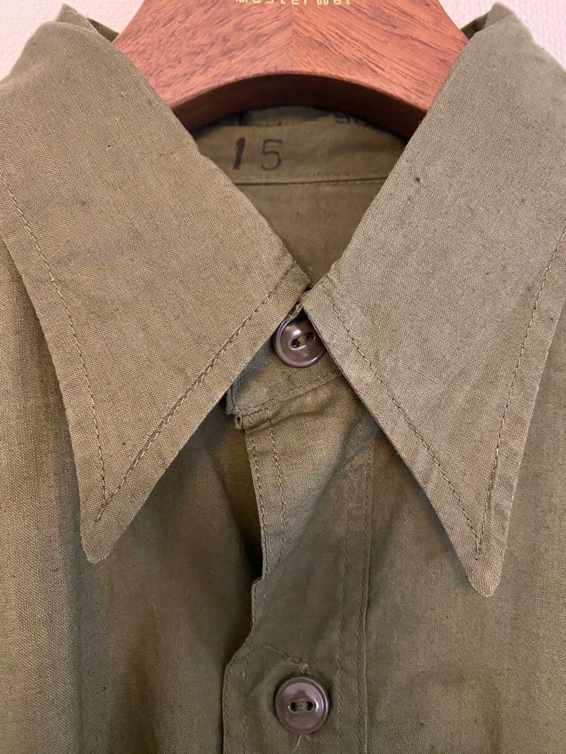 40s USN N-3 コットンポプリン シャツ US NAVY デッドストック - メルカリ