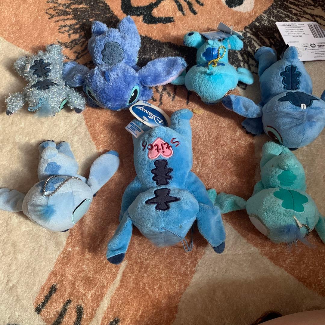 ディズニー　スティッチ　ぬいぐるみ　マスコット　セット