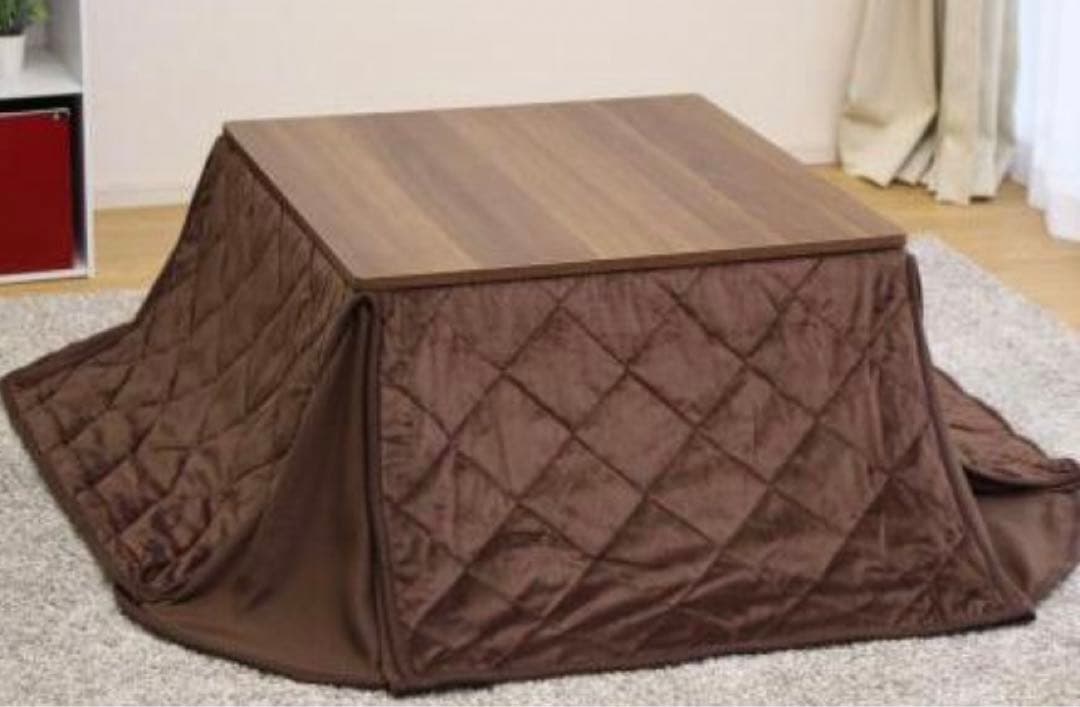 滝口木材　組み立てこたつ　天板リバーシブル　こたつ布団付き　23年製