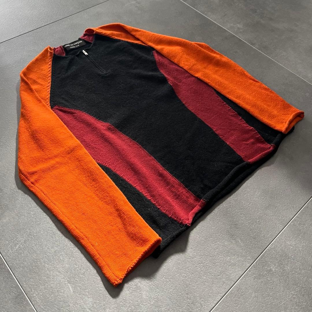 コムデギャルソンオムプリュス〈ドッキングニットセーター 2003AW