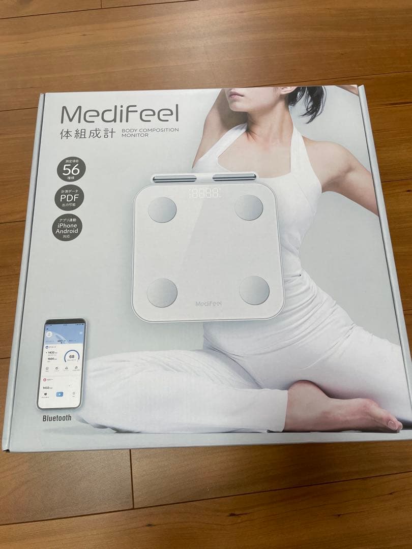 【美品】Medifeel 体組成計スマホ連動からだ全身スキャン Amazon.co.jp: 【56項目】【まるで体診断】Medifeel 体組成計 からだ