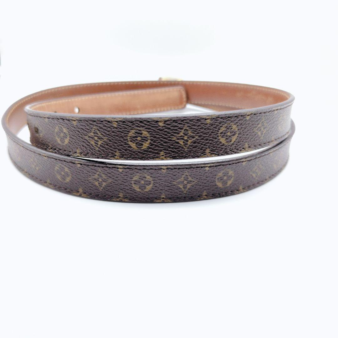 美品✨ルイヴィトン ベルト サンチュール LVイニシャル ゴールド金具